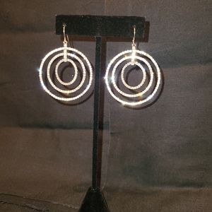 3 Ring Bling Earrings